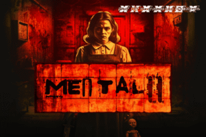 Mental 2 horror-themed slot game featuring a haunted asylum, eerie characters, dark visuals, and a high-volatility slot interface.