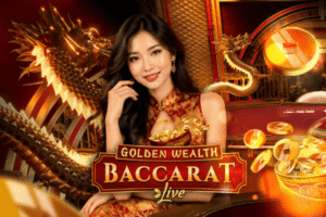 Golden Wealth Baccarat by Evolution – live baccarat game with Golden Cards and multipliers